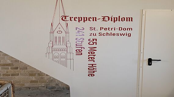 In der neuen Ausstellung zum Domturm kann man ein "Treppendiplom" erhalten.